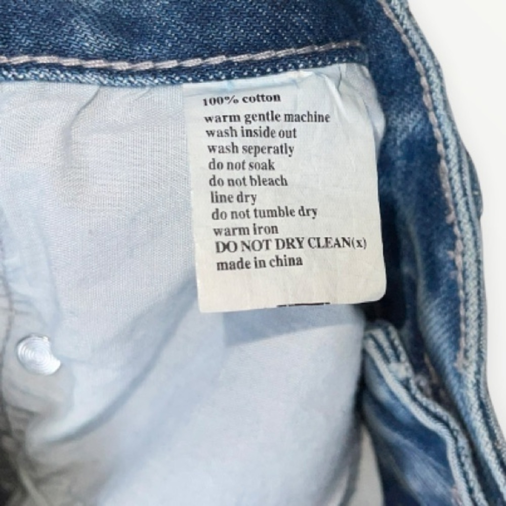 ASSEMBLY LABEL x REVOLVE High Rise Button Fly Straight Leg Jeans Size 8 - Picture 13 of 13